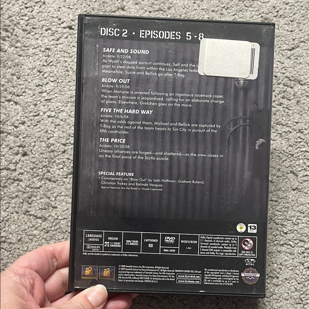Prison Break Season 4 Disc 2 Episodes 5-8 DVD - Picture 2 of 5